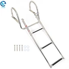 3 Steps Telescoping Boat Ladder For Yacht Swimming Pool Stainless Steel New. Price: $72.71.