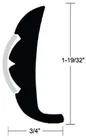 Taco METALS236-V219866WHC20D Rigid Rubrail 20FT White New. Price: $461.48.